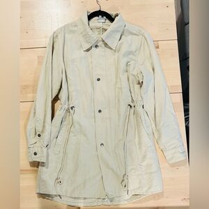 cabi Sand Utility Jacket | Adjustable Drawstring Waist | Snap Front | Size Large